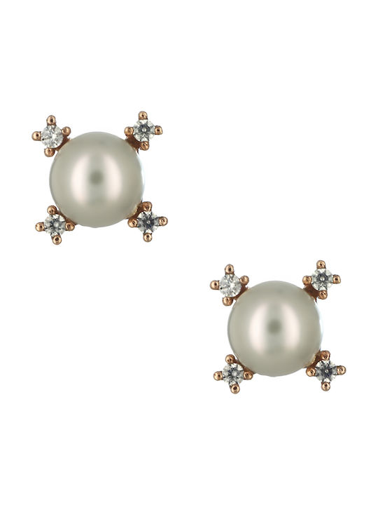 Earrings with Stones & Pearls