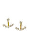 Cercei Ear Jackets din Aur 9K cu Pietre