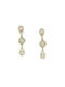 Earrings Pendants from Gold 14K with Stones