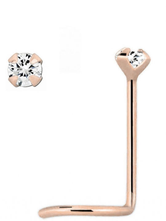 Nasenpiercing aus 14K Rosa Gold