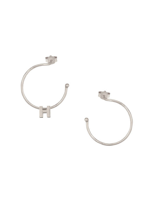 Earrings Hoops made of Silver