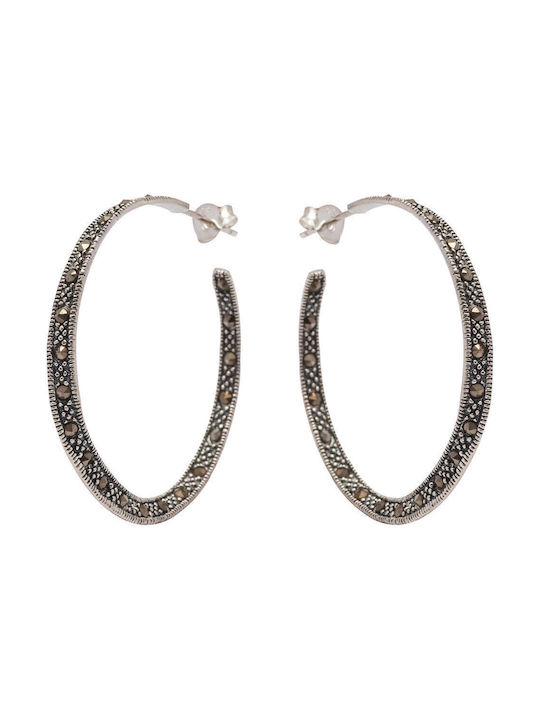 Earrings Hoops made of Silver