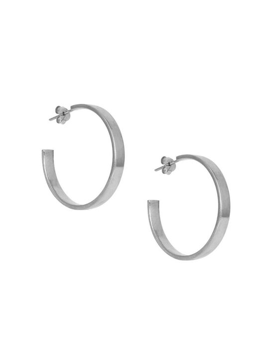 Earrings Hoops made of Silver