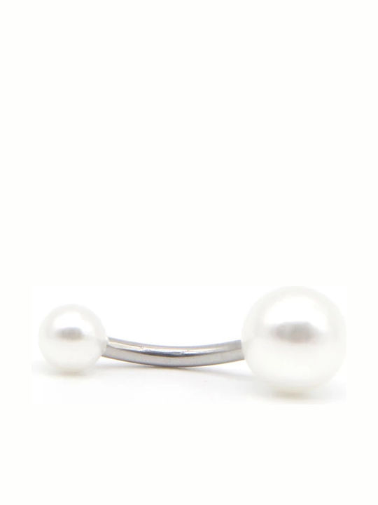 Belly Button Piercing Made of Silver Steel