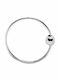 Touch Nose Hoop Earring in Silver Silver