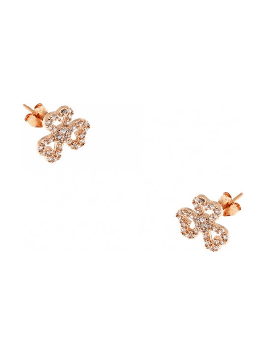 Sof.Istico Earrings made of Silver Gold Plated with Stones