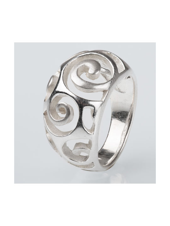 Damen Ring aus Silber Vergoldeter