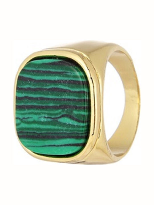 Pearl's Garden Damen Chevalier Ring Vergoldet