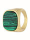 Pearl's Garden Damen Chevalier Ring Vergoldet