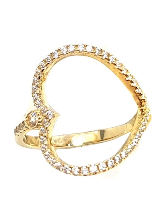 Damen Ring mit Steinen aus Gold 14K