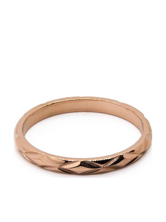 Piercing.gr Ring Small Wedding Band made of Steel Gold Plated