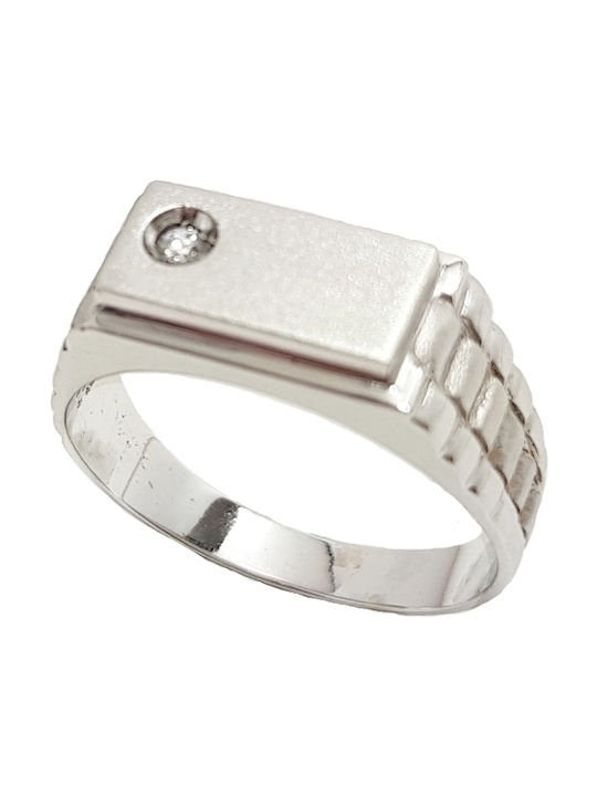 Women's Ring from White Gold 14K