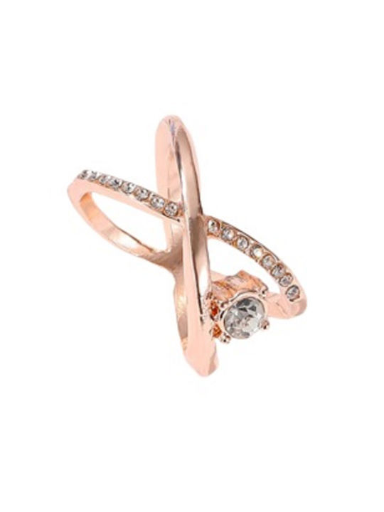 Women's Ring with Stones Gold Plated