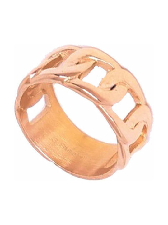 Women's Ring from Steel Gold Plated