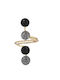 Women's Ring with Stones Gold Plated