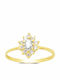 Goldjewels Femeie Inel cu Zirconiu din Aur 9K
