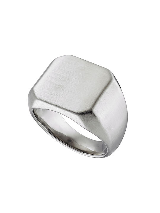 Damen Ring aus Stahl Vergoldeter