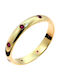 Damen Ring Ehering mit Steinen aus Gold 14K