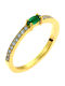 Single Stone from Gold 18K with Diamond