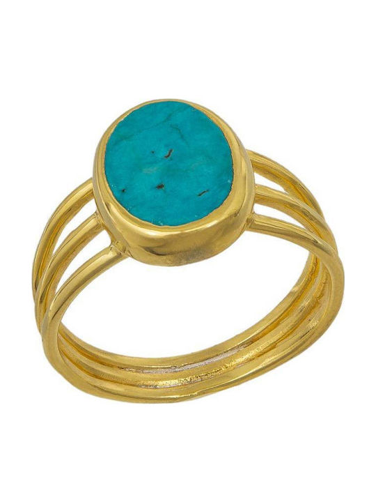 Women's Gold Plated Silver Ring