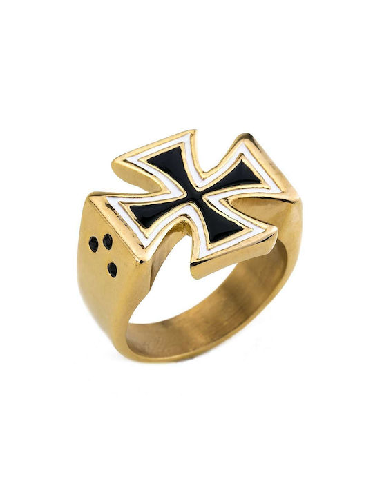Goldsmith Goldsmith Ring made of Steel Gold Plated