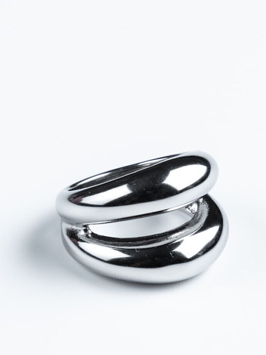 Cuoro Damen Ring aus Stahl Vergoldet
