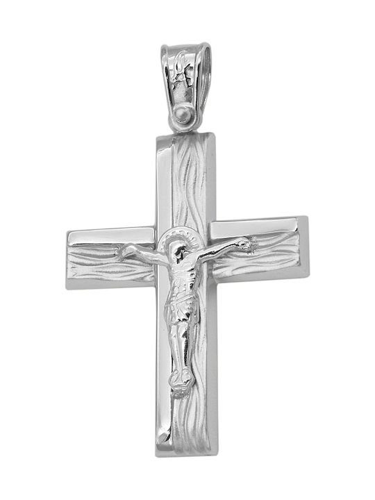 White Gold Cross 9K