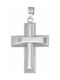 White Gold Cross 9K