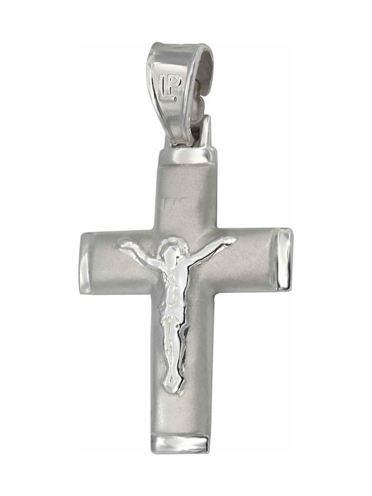 White Gold Cross 14K