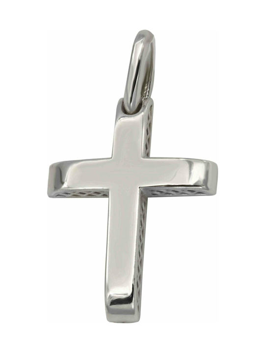 White Gold Cross 14K