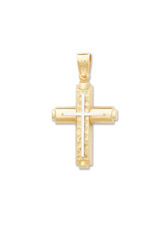 Damen Gold Kreuz 14K