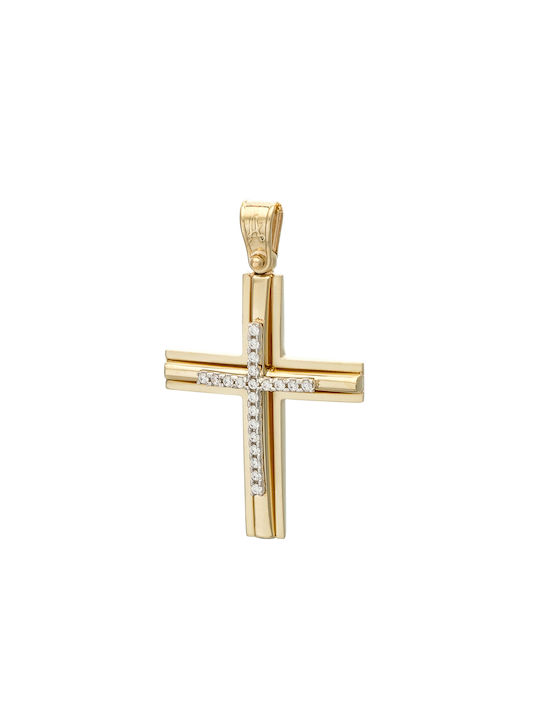 Femeiesc Aur Cruce 14K