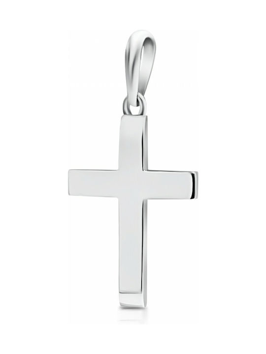 White Gold Cross 14K