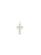 Kirkikosmima Women's White Gold Cross 14K with Chain