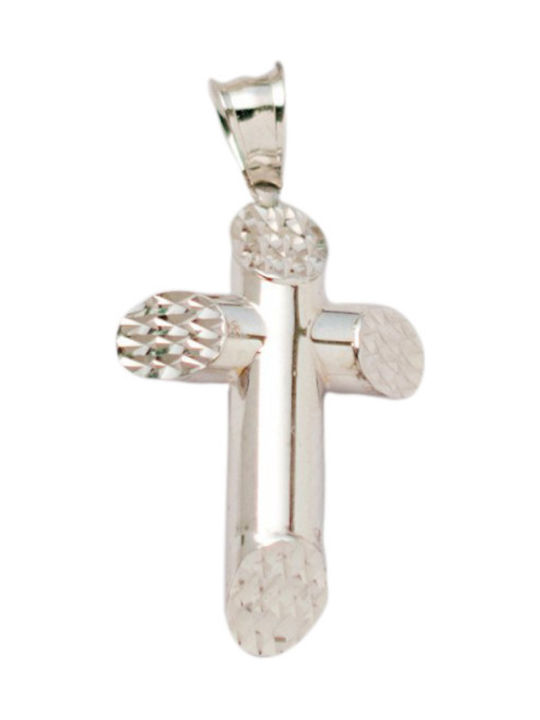 Kontopoulos White Gold Cross 14K