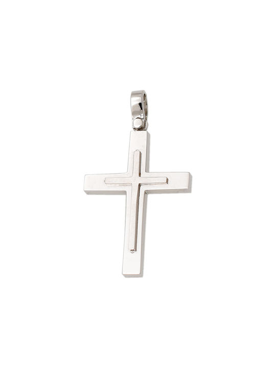 White Gold Cross 14K