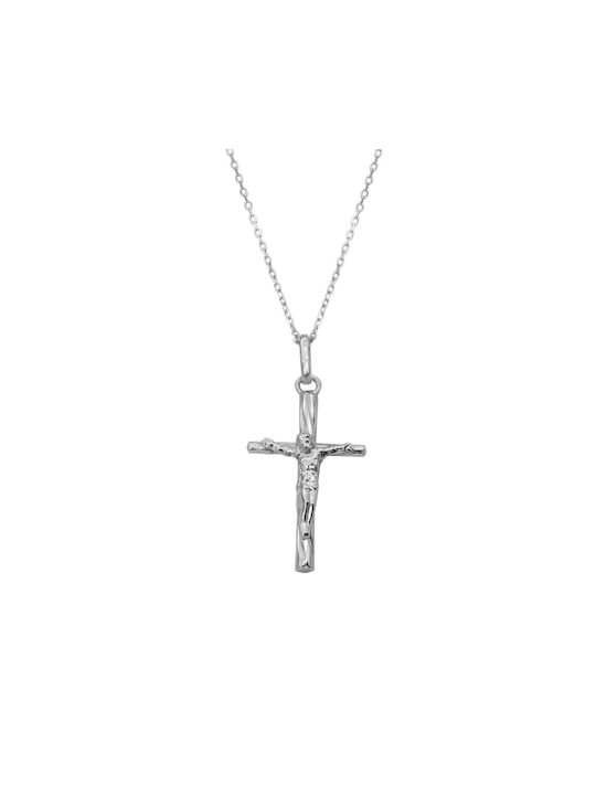 Kreuz aus Silber mit Kette