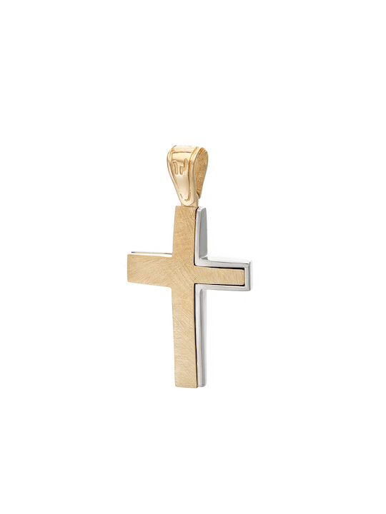 Herren Gold Kreuz 14K