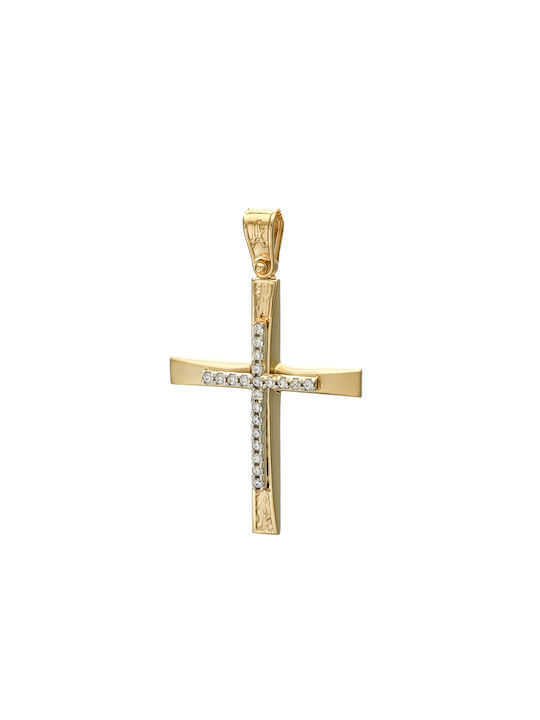 Femeiesc Aur Cruce 14K