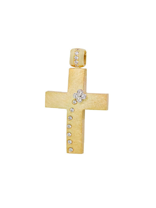 Femeiesc Aur Cruce 14K