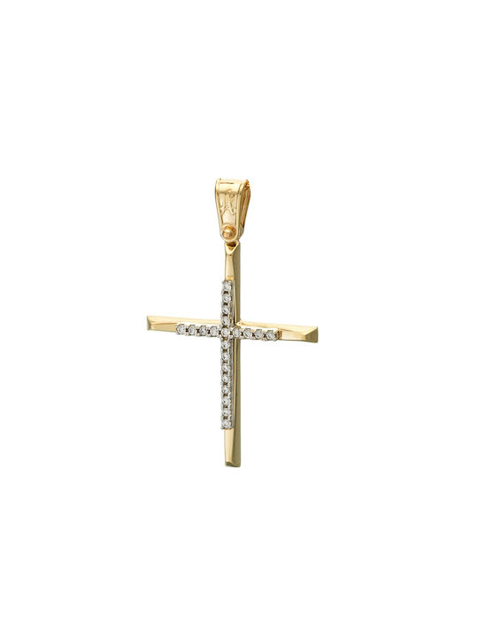 Femeiesc Aur Cruce 14K