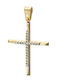 Anorado Damen Gold Kreuz 14K