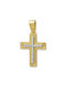 Damen Gold Kreuz 14K