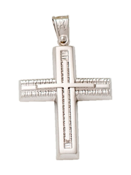 White Gold Cross 14K