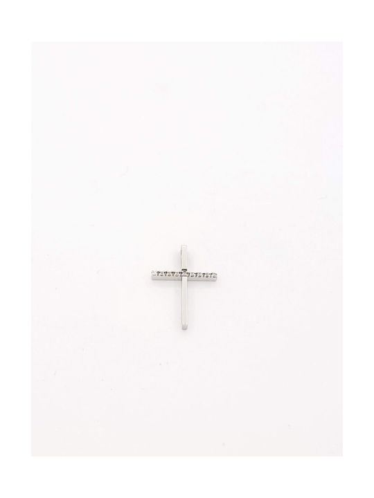 Kirkikosmima Women's White Gold Cross 14K