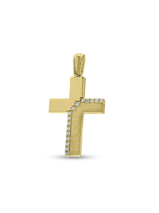 Damen Gold Kreuz 14K