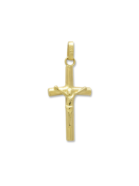 Herren Gold Kreuz 14K mit dem Gekreuzigten