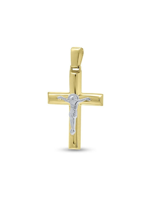 Herren Gold Kreuz 14K