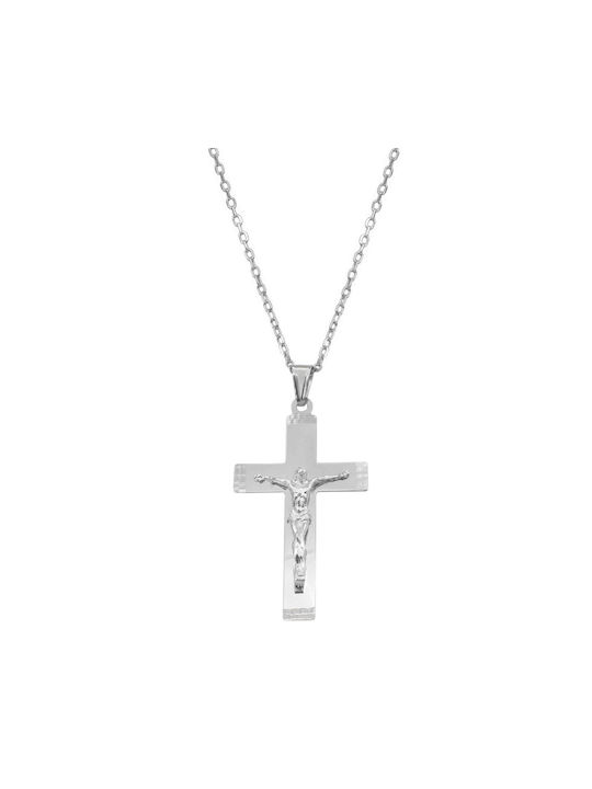 Kreuz aus Silber mit Kette