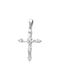 Women's White Gold Cross 14K